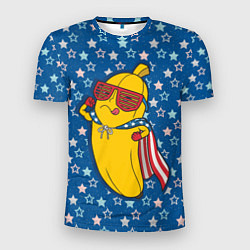 Мужская спорт-футболка Банан в звездах