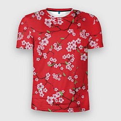 Мужская спорт-футболка Алая весна