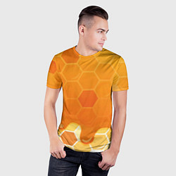 Футболка спортивная мужская Мёд от пчёл, цвет: 3D-принт — фото 2