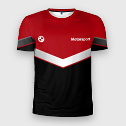 Футболка спортивная мужская БМВ BMW UNIFORM RED, цвет: 3D-принт