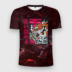 Футболка спортивная мужская Японский тигр, цвет: 3D-принт