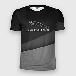 Футболка спортивная мужская JAGUR оттенки серого, цвет: 3D-принт