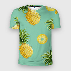 Мужская спорт-футболка Большие ананасы