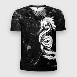Мужская спорт-футболка Китайский Дракон Чб Dragon Snake