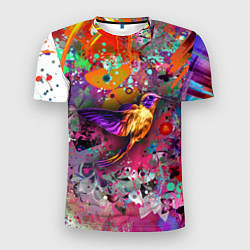 Футболка спортивная мужская Колибри Floral Pattern, цвет: 3D-принт