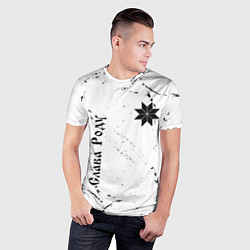 Футболка спортивная мужская СЛАВА РОДУ - АЛАТЫРЬ - Потертости, цвет: 3D-принт — фото 2