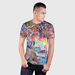 Футболка спортивная мужская Cyber skull Vanguard pattern, цвет: 3D-принт — фото 2