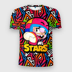Футболка спортивная мужская Бонни Bonny значок Brawl Stars, цвет: 3D-принт
