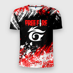 Футболка спортивная мужская Free Fire брызги красок, цвет: 3D-принт