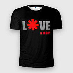 Футболка спортивная мужская Love RHCP Red Hot Chili Peppers, цвет: 3D-принт