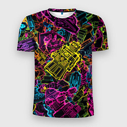 Мужская спорт-футболка Cyber space pattern Fashion 3022