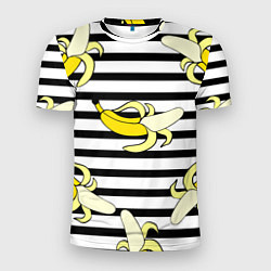 Футболка спортивная мужская Banana pattern Summer, цвет: 3D-принт