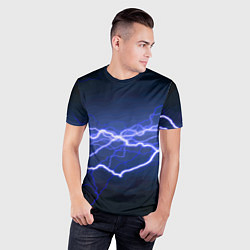 Футболка спортивная мужская Lightning Fashion 2025 Neon, цвет: 3D-принт — фото 2