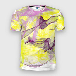 Мужская спорт-футболка Абстракция Желтый и розовый Дополнение Коллекция G