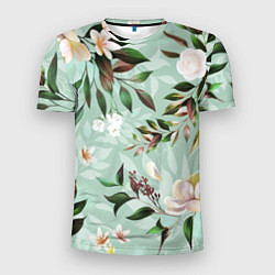 Мужская спорт-футболка Цветы Мятный Сад