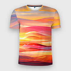 Мужская спорт-футболка Закатное солнце