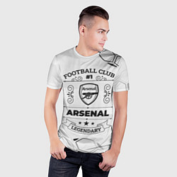 Футболка спортивная мужская Arsenal Football Club Number 1 Legendary, цвет: 3D-принт — фото 2