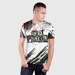 Футболка спортивная мужская Sex Pistols Big Logo, цвет: 3D-принт — фото 2