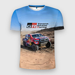Футболка спортивная мужская Toyota Gazoo Racing Rally Desert Competition Ралли, цвет: 3D-принт