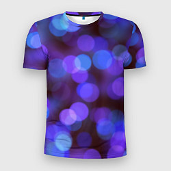 Мужская спорт-футболка Фиолетовые блики боке