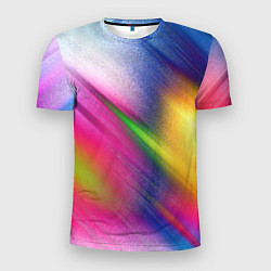 Мужская спорт-футболка Абстрактный разноцветный текстурированный фон