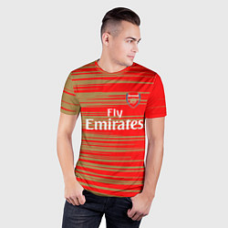 Футболка спортивная мужская Arsenal fly emirates, цвет: 3D-принт — фото 2