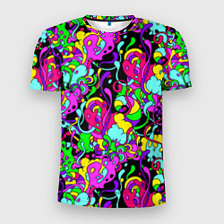 Футболка спортивная мужская Щупальца и слизь, цвет: 3D-принт