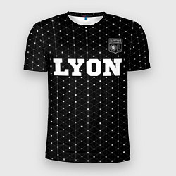 Футболка спортивная мужская Lyon Sport на темном фоне, цвет: 3D-принт