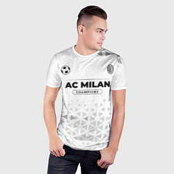 Футболка спортивная мужская AC Milan Champions Униформа, цвет: 3D-принт — фото 2