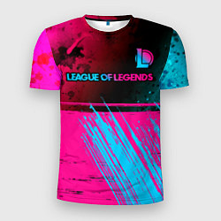 Футболка спортивная мужская League of Legends Neon Gradient, цвет: 3D-принт