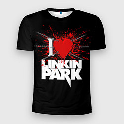 Футболка спортивная мужская Linkin Park Сердце, цвет: 3D-принт