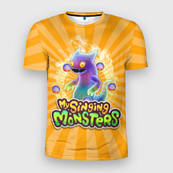 Футболка спортивная мужская My Singing Monsters Вужас, цвет: 3D-принт