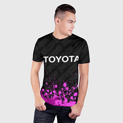 Футболка спортивная мужская Toyota Pro Racing, цвет: 3D-принт — фото 2