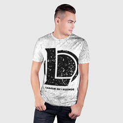 Футболка спортивная мужская League of Legends с потертостями на светлом фоне, цвет: 3D-принт — фото 2