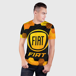 Футболка спортивная мужская Fiat - Gold Gradient, цвет: 3D-принт — фото 2