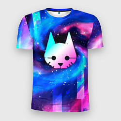 Футболка спортивная мужская Stray Неоновый Космос, цвет: 3D-принт