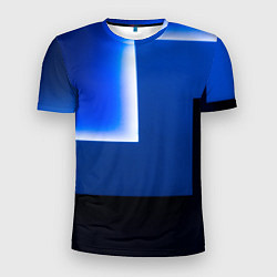 Мужская спорт-футболка Абстрактные геометрические фигуры - Cиний