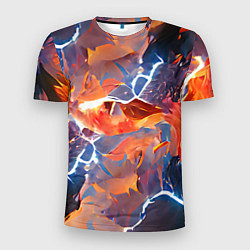 Футболка спортивная мужская Fire thunder, цвет: 3D-принт
