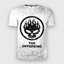 Футболка спортивная мужская The Offspring с потертостями на светлом фоне, цвет: 3D-принт
