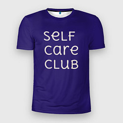 Мужская спорт-футболка Self care club blue