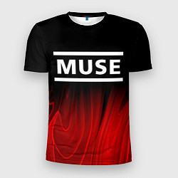 Футболка спортивная мужская Muse red plasma, цвет: 3D-принт