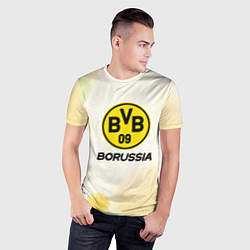 Футболка спортивная мужская Borussia Абстракция кружочки, цвет: 3D-принт — фото 2