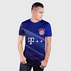 Футболка спортивная мужская Bayern munchen Абстракция, цвет: 3D-принт — фото 2