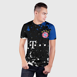 Футболка спортивная мужская Bayern munchen Краска, цвет: 3D-принт — фото 2