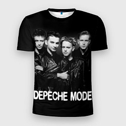 Футболка спортивная мужская Depeche Mode - black & white portrait, цвет: 3D-принт