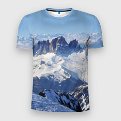 Мужская спорт-футболка Гряда снежных вершин