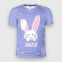 Футболка спортивная мужская Кролик - символ 2023 года, цвет: 3D-принт