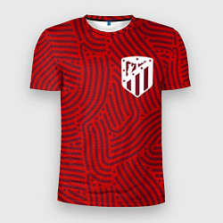 Футболка спортивная мужская Atletico Madrid отпечатки, цвет: 3D-принт