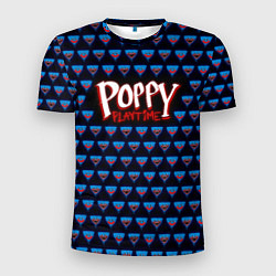 Футболка спортивная мужская Poppy Playtime - Huggy Wuggy Pattern, цвет: 3D-принт