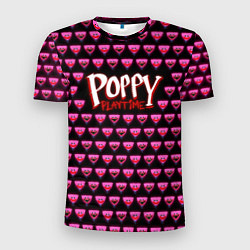 Футболка спортивная мужская Poppy Playtime - Kissy Missy Pattern - Huggy Wuggy, цвет: 3D-принт
